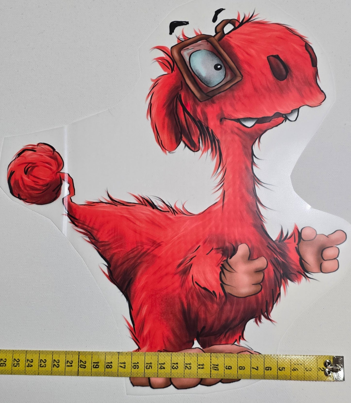 Bügelbild Kruegerhausdesign Monster Noah, der Plan in XXL Größe