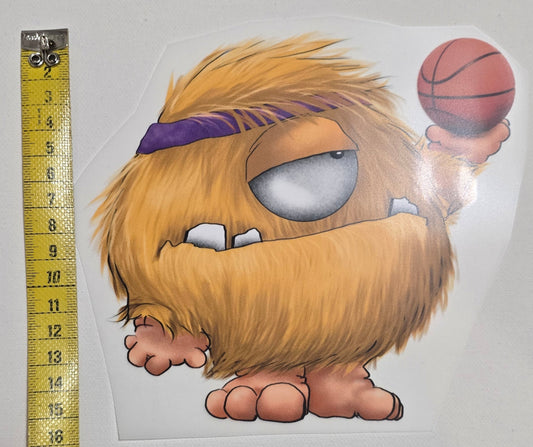 Bügelbild Kruegerhausdesign Monster Fett kommt an Stellen...