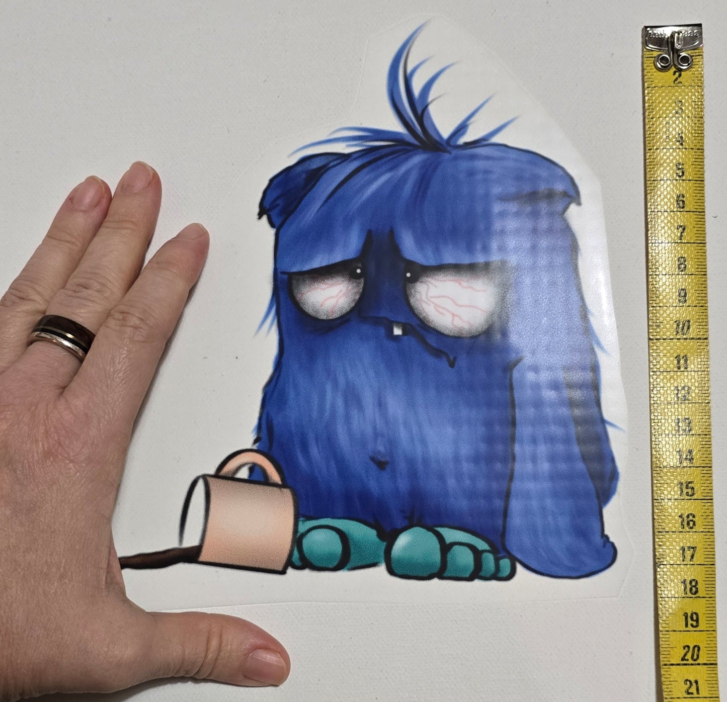 Bügelbild Kruegerhausdesign Monster Häh, Wie Mittwoch...