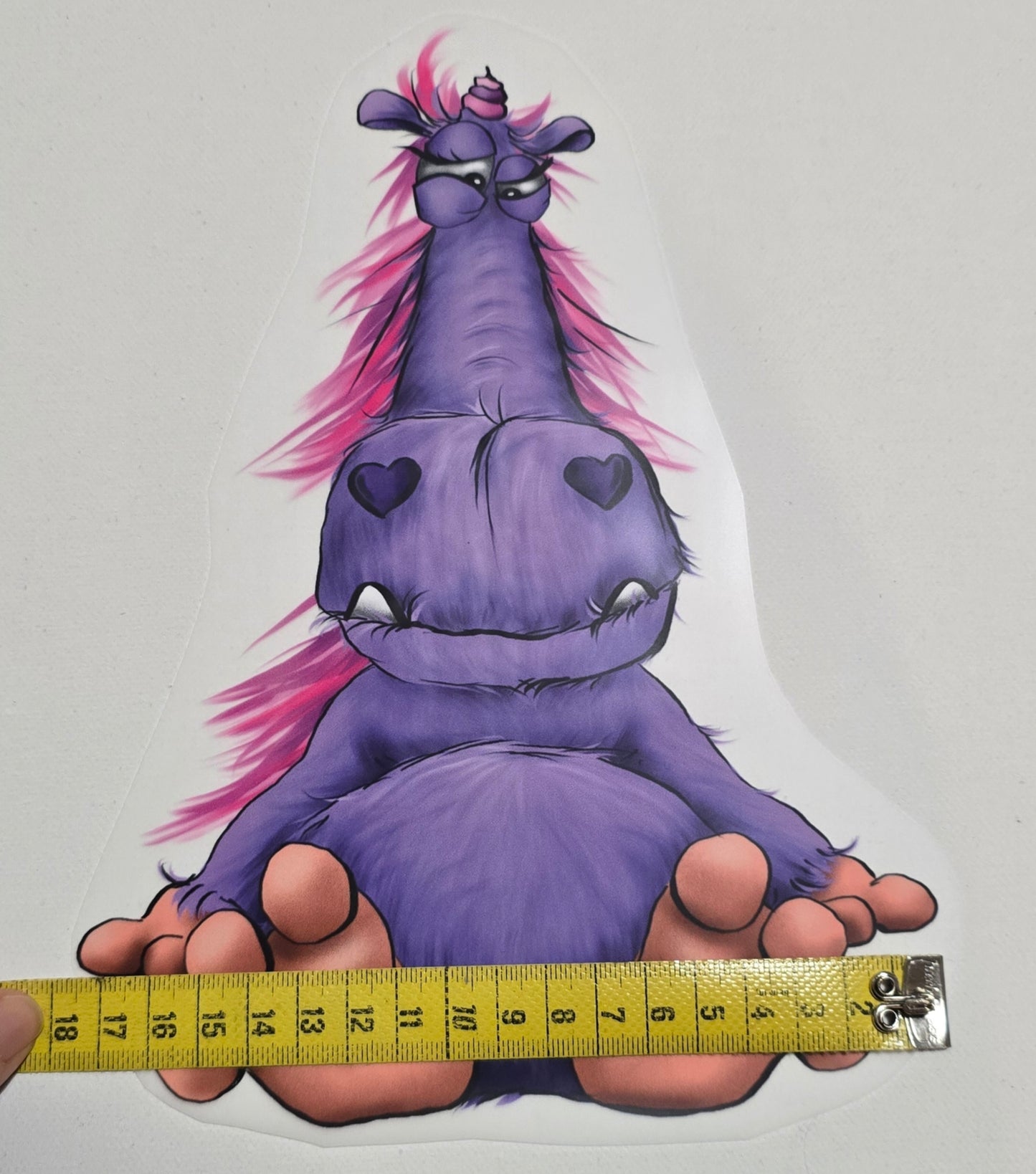 Bügelbild Kruegerhausdesign Monster Einhorn Hilde