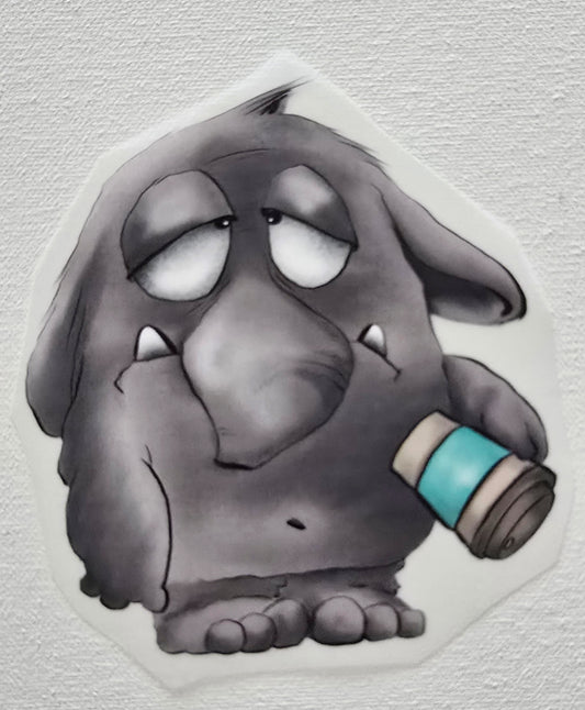 Bügelbild Kruegerhausdesign Montag Morgen Monster