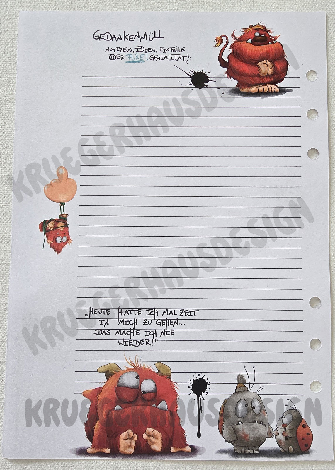 Undatierter Wochenplaner – Journal Refill MIX Design 1–3 | 12 oder 27 Wochen