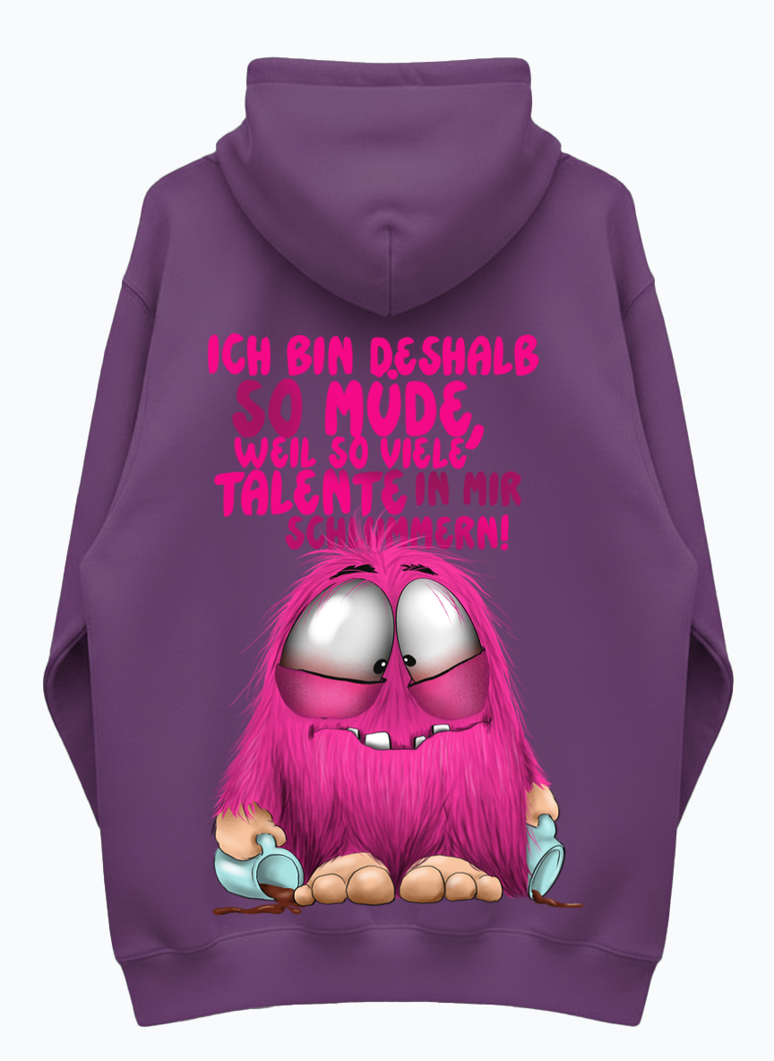 Monster Hoodie Beere Gr. L | Wunschmotiv frei wählbar | FINAL SALE