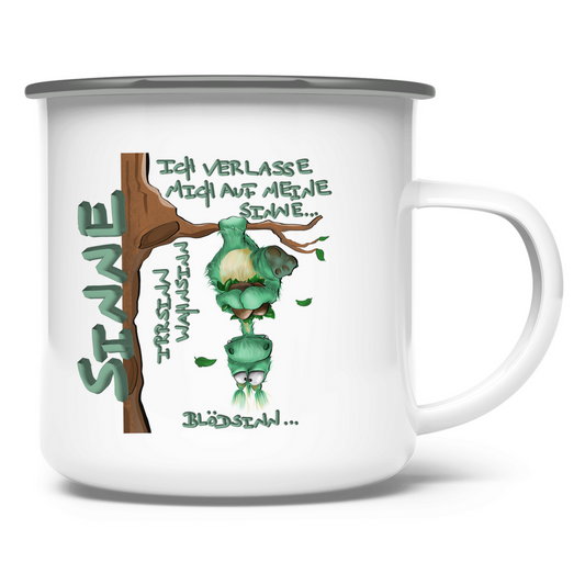 Emaille Tasse Sinne