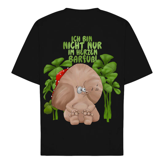 Lustiges Pilz T-Shirt – Ich bin nicht nur im Herzen barfuß!