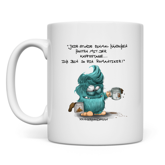 Tasse Jede Stunde einmal Händchen halten mit der Kaffeetasse...