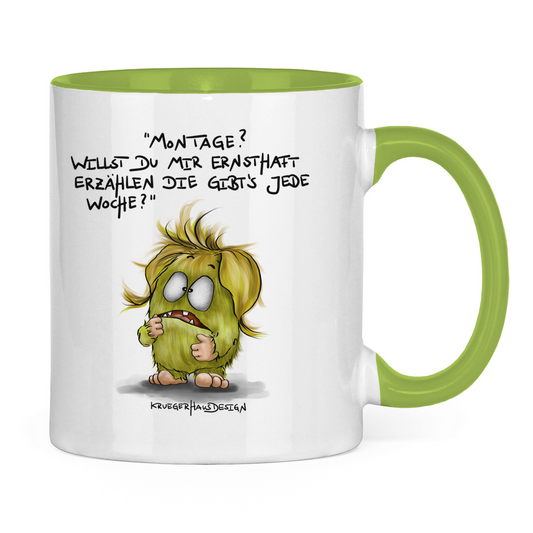 Tasse zweifarbig Montage? Willst du mir ernsthaft erzählen die gibt's jede...