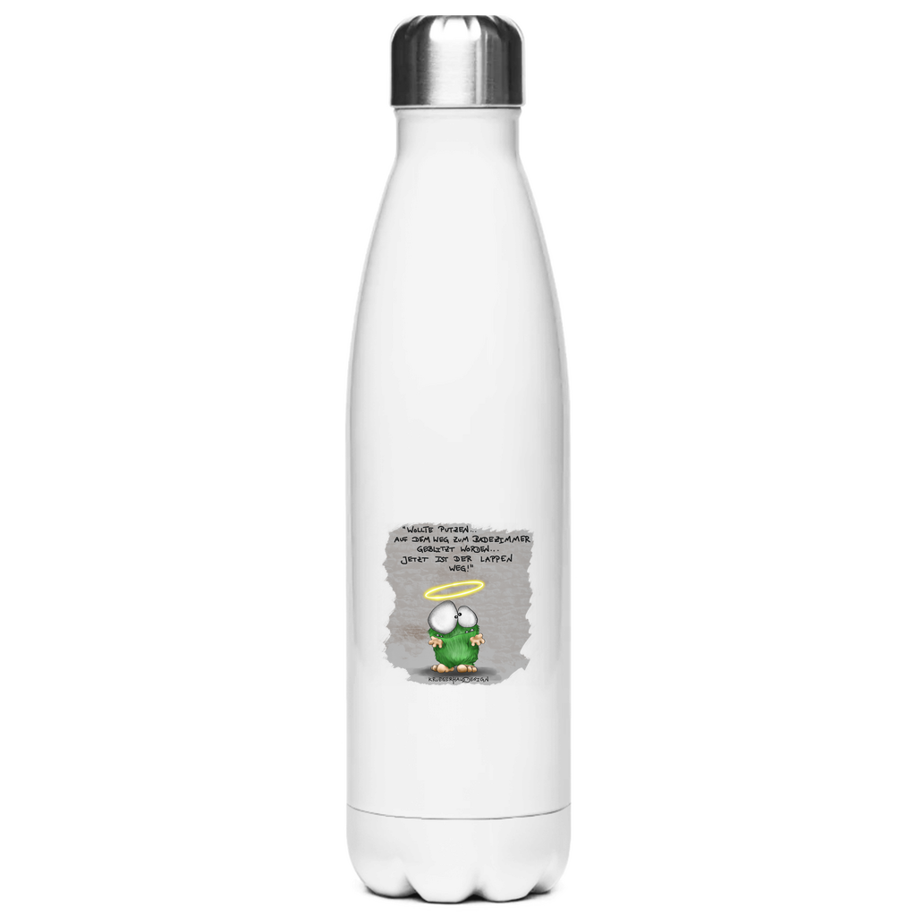 Edelstahl-Thermoflasche Wollte Putzen... auf dem Weg zum Badezimmer geblitzt...