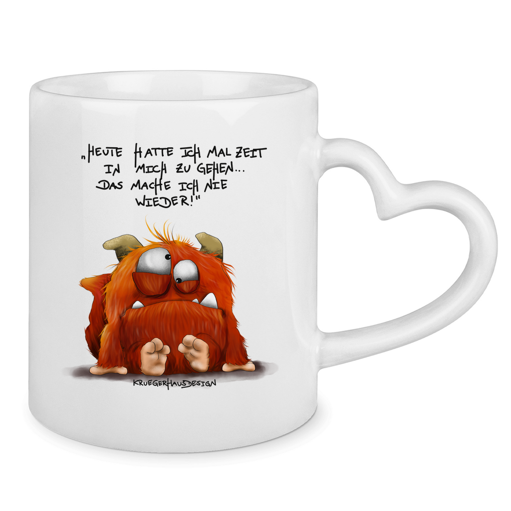 Tasse mit Herzhenkel Heute hatte ich mal Zeit in mich zu gehen... Das mache...