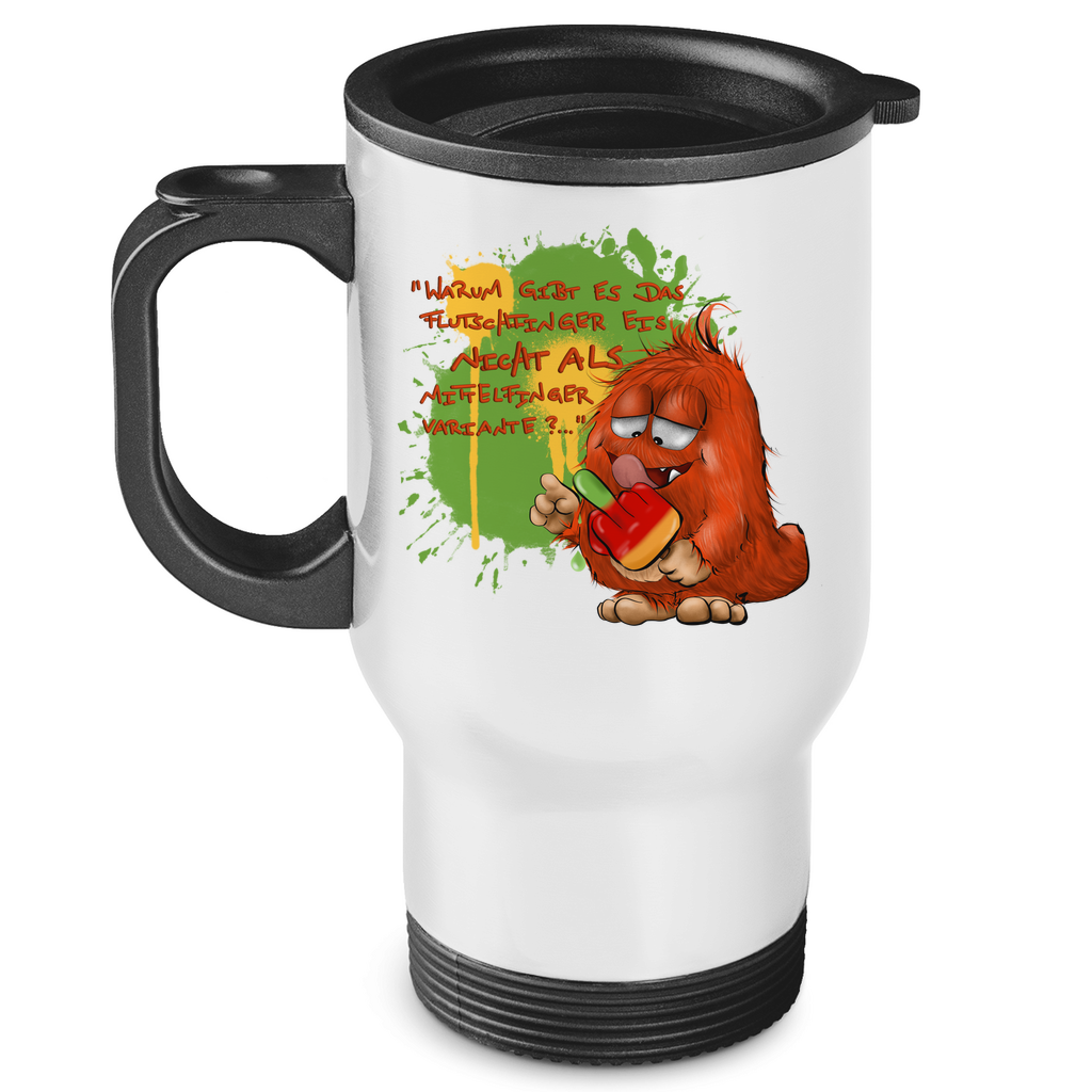 Edelstahl-Thermobecher Warum gibt es das Flutschfinger Eis nicht als Mittelfinger ?