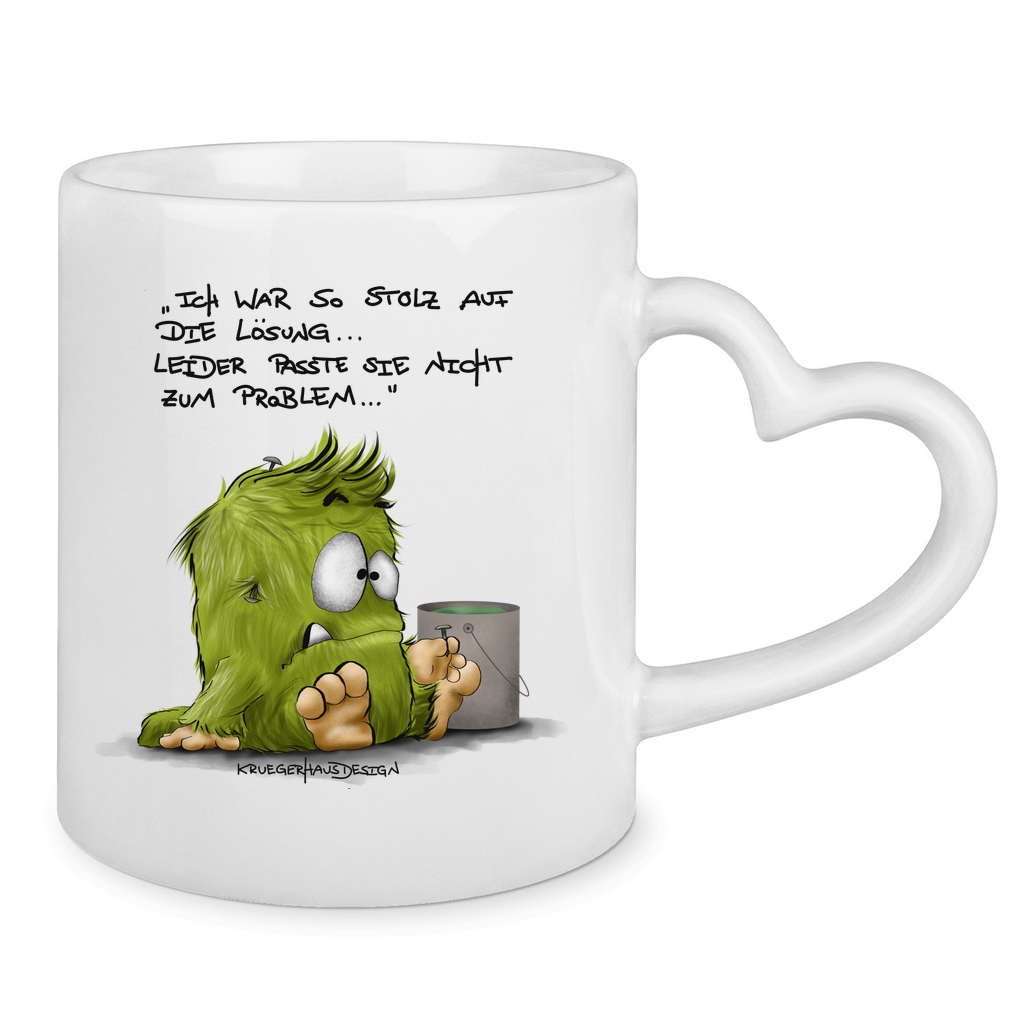 Tasse mit Herzhenkel Ich war so stolz auf die Lösung... Leider passte sie nicht..