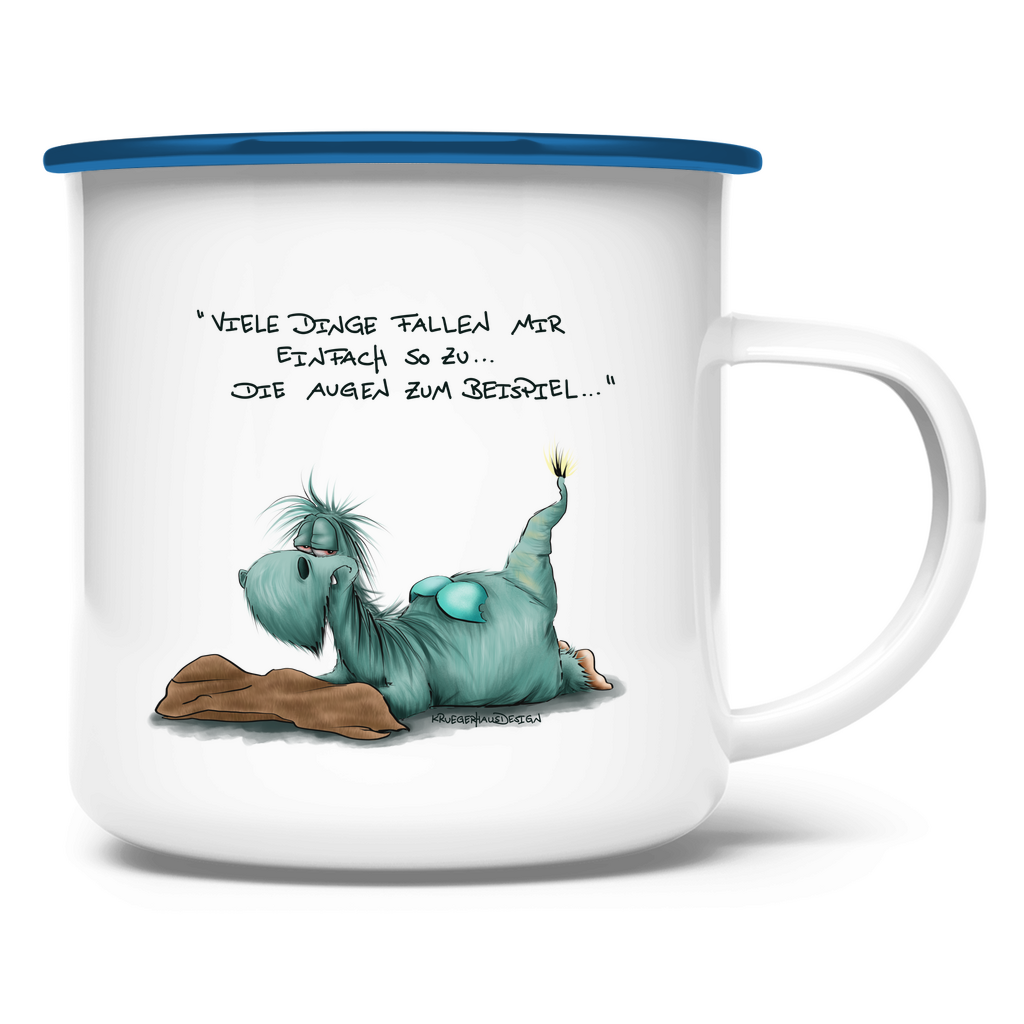 Emaille Tasse Vieledingefallenmir