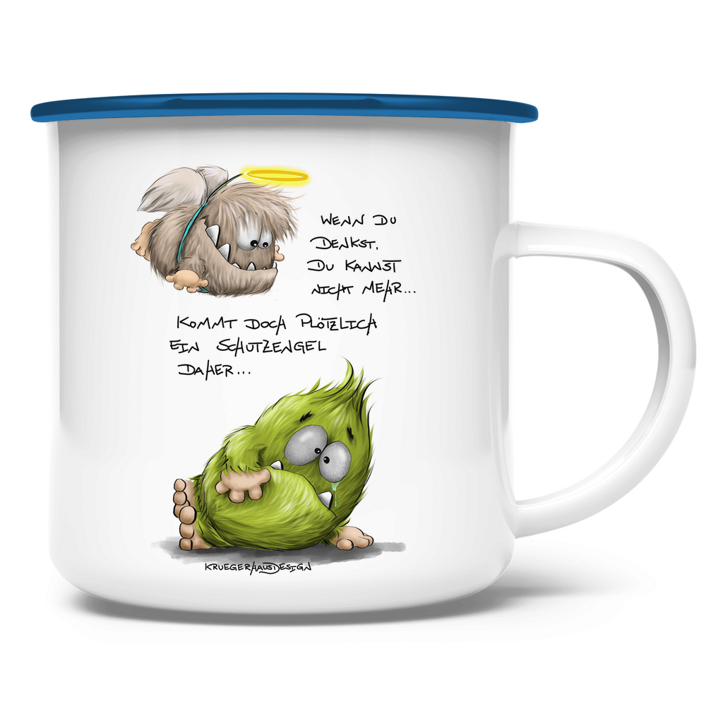 Emaille Tasse Schutzengel