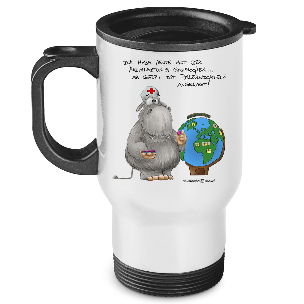 Edelstahl-Thermobecher Ich habe heute mit der Heimleitung gesprochen. Ab sofort...