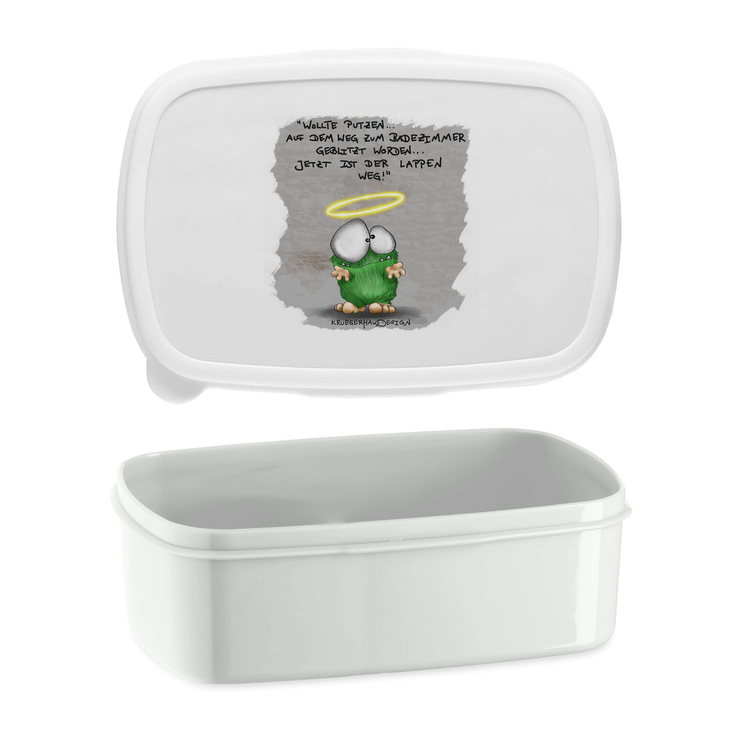 Lunchbox Wollte Putzen... auf dem Weg zum Badezimmer geblitzt...