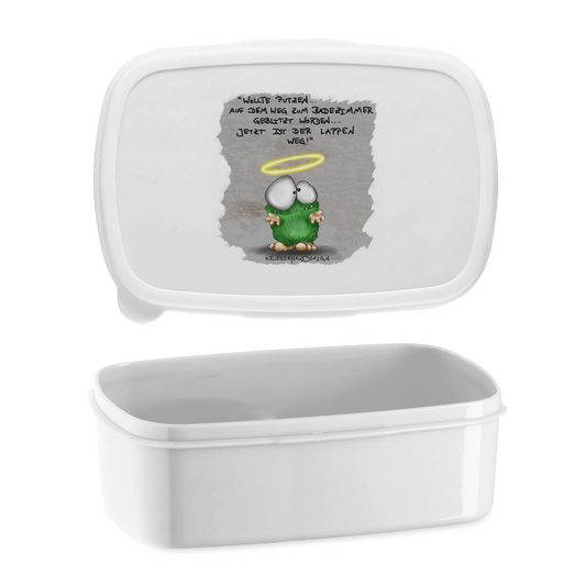 Lunchbox Wollte Putzen... auf dem Weg zum Badezimmer geblitzt...