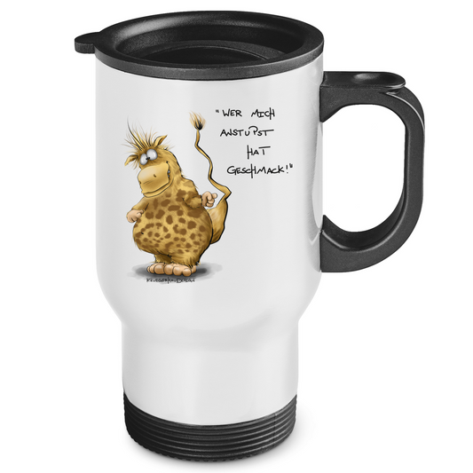 Edelstahl-Thermobecher Wer mich anstupst hat Geschmack!