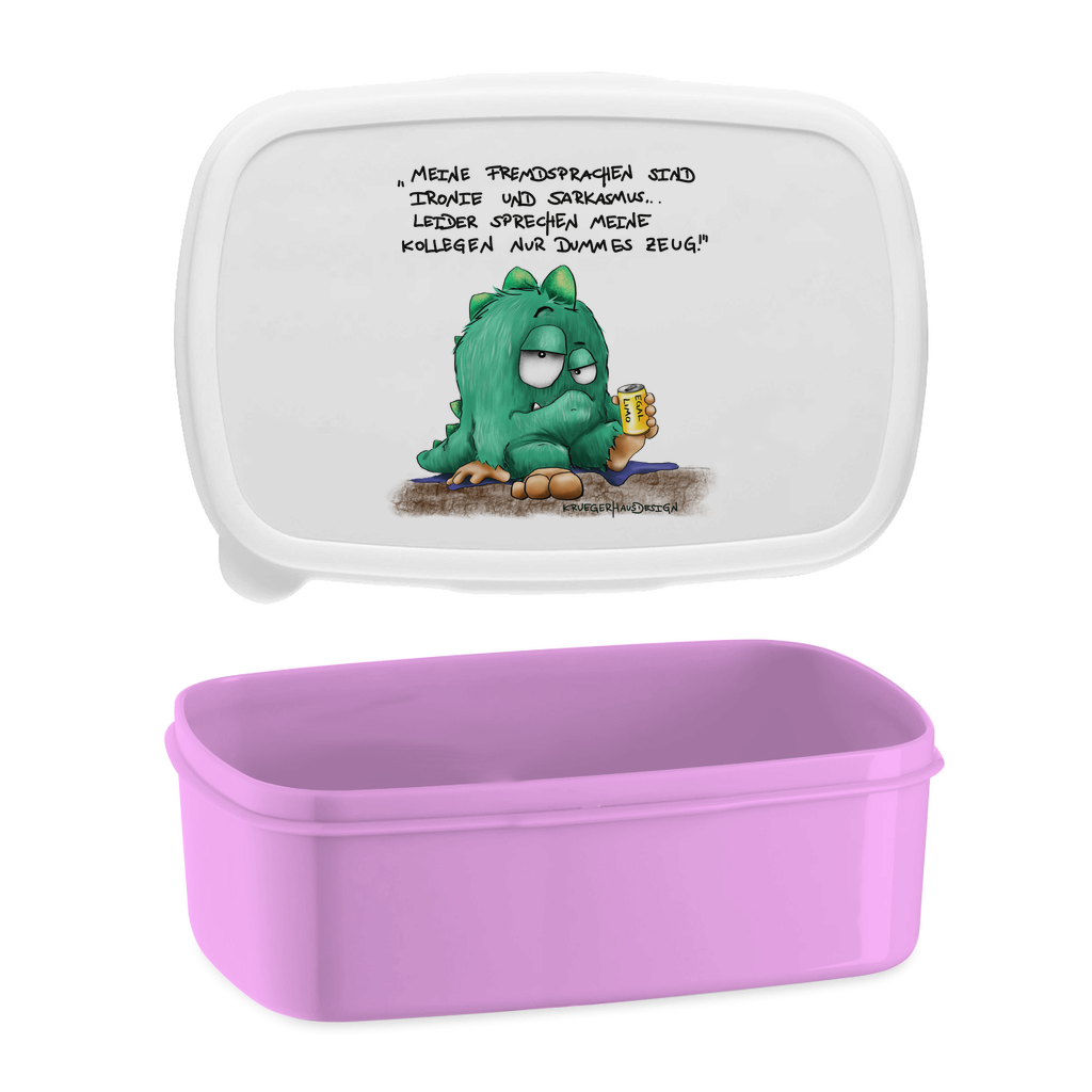 Lunchbox Meine Fremdsprachen sind Ironie und Sarkasmuss...