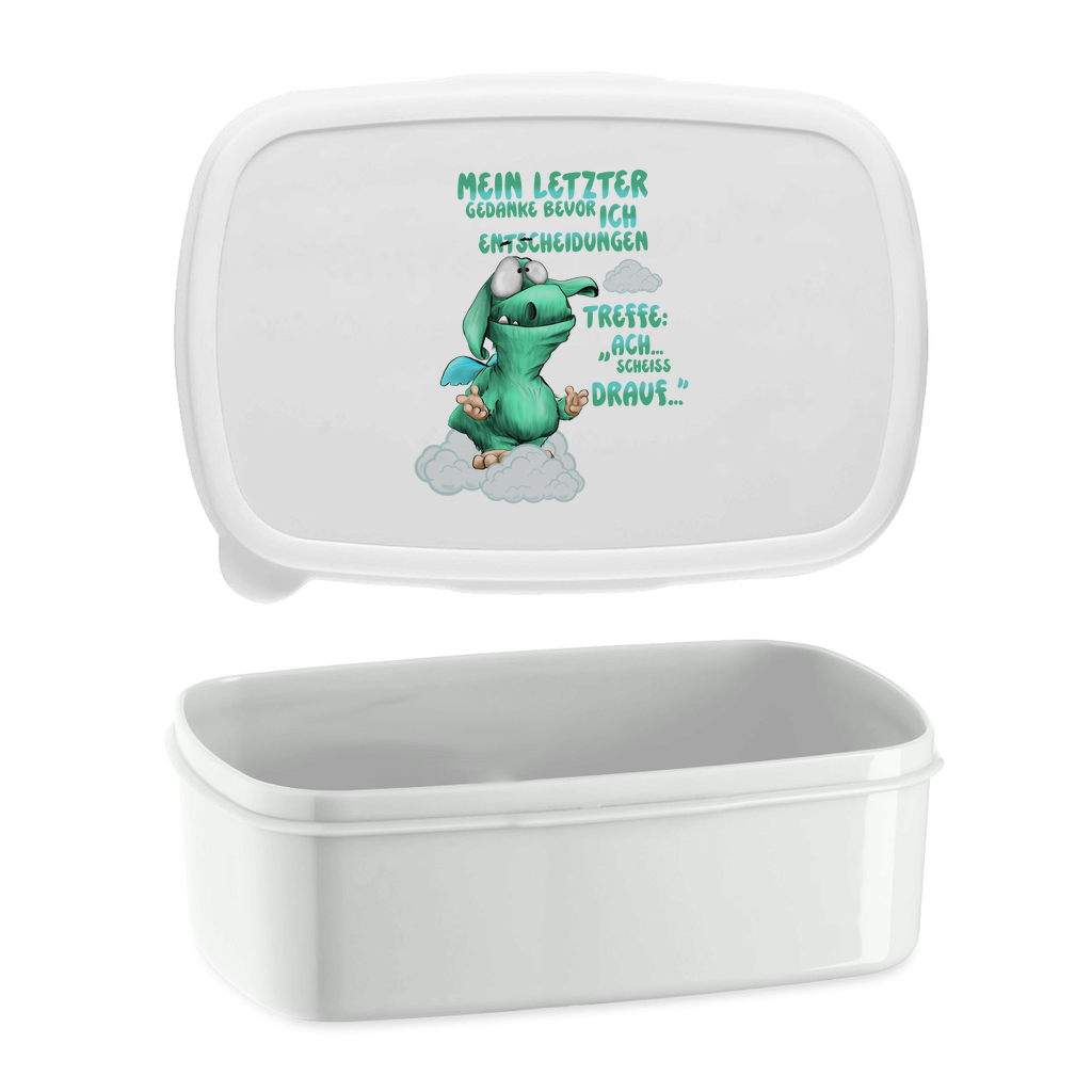 Lunchbox Mein letzter Gedanke bevor ich Entscheidungen treffe: Ach…