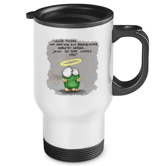 Edelstahl-Thermobecher Wollte Putzen... auf dem Weg zum Badezimmer geblitzt...