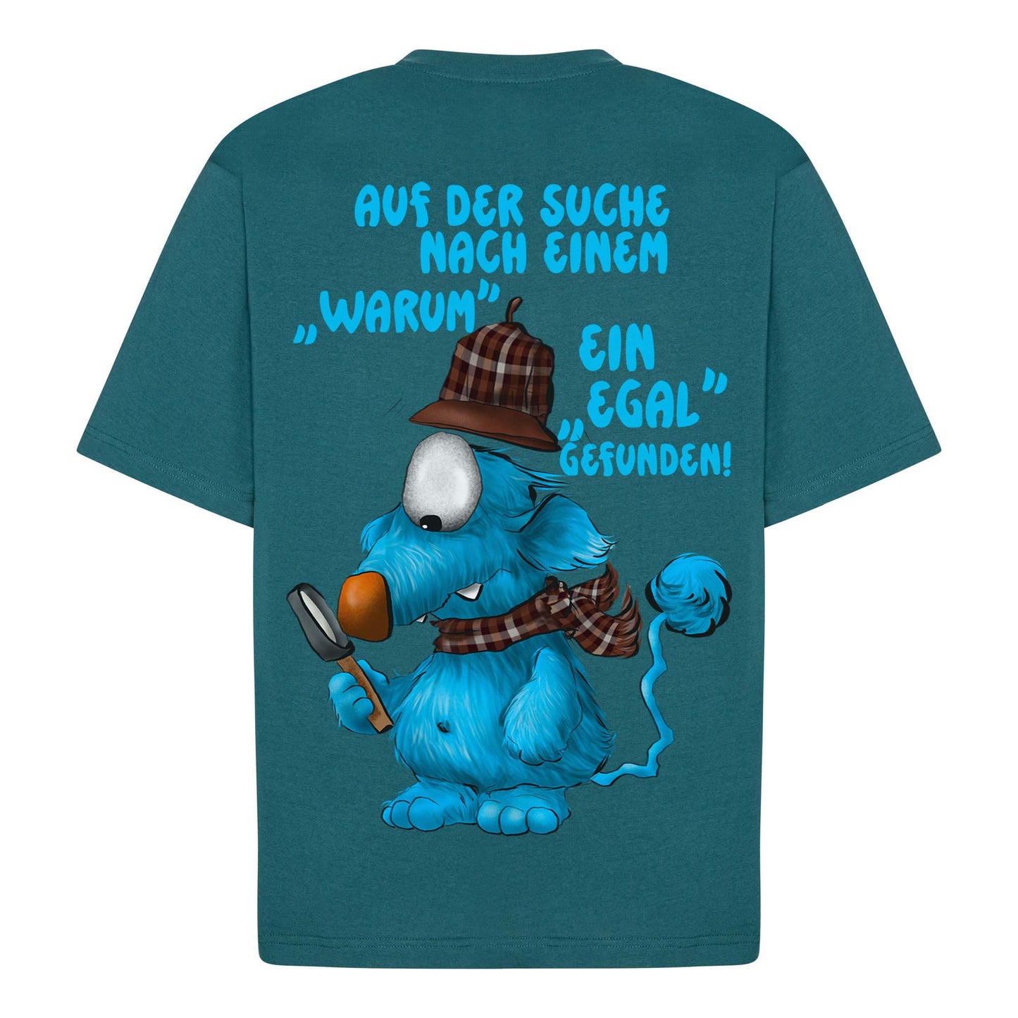Monster T-Shirt Emerald Green – Größe M | Warum? Egal!