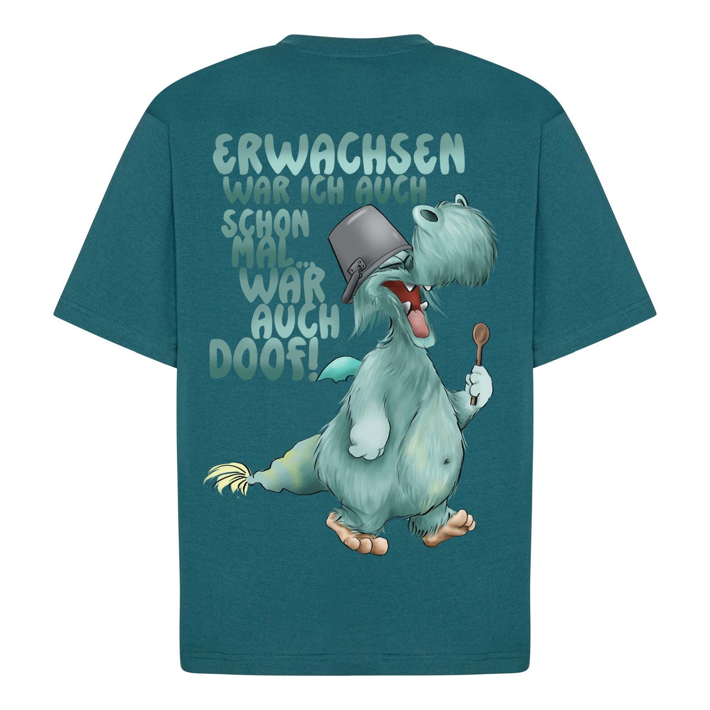 Monster T-Shirt emerald green – Größe XL | Erwachsen war ich auch schon mal