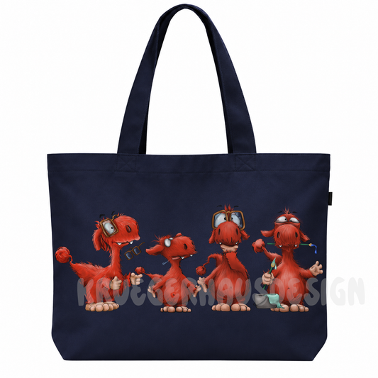 FINAL SALE – Riesen Shopper „Monster Noah“ | Navy