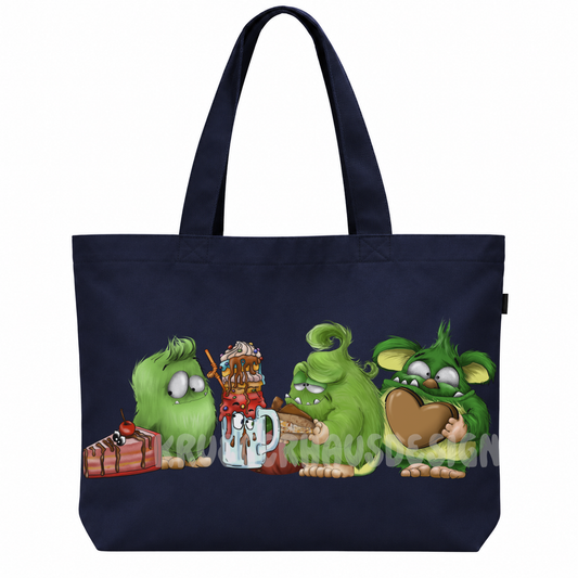 FINAL SALE – Riesen Shopper „Süße Monster“ | Navy