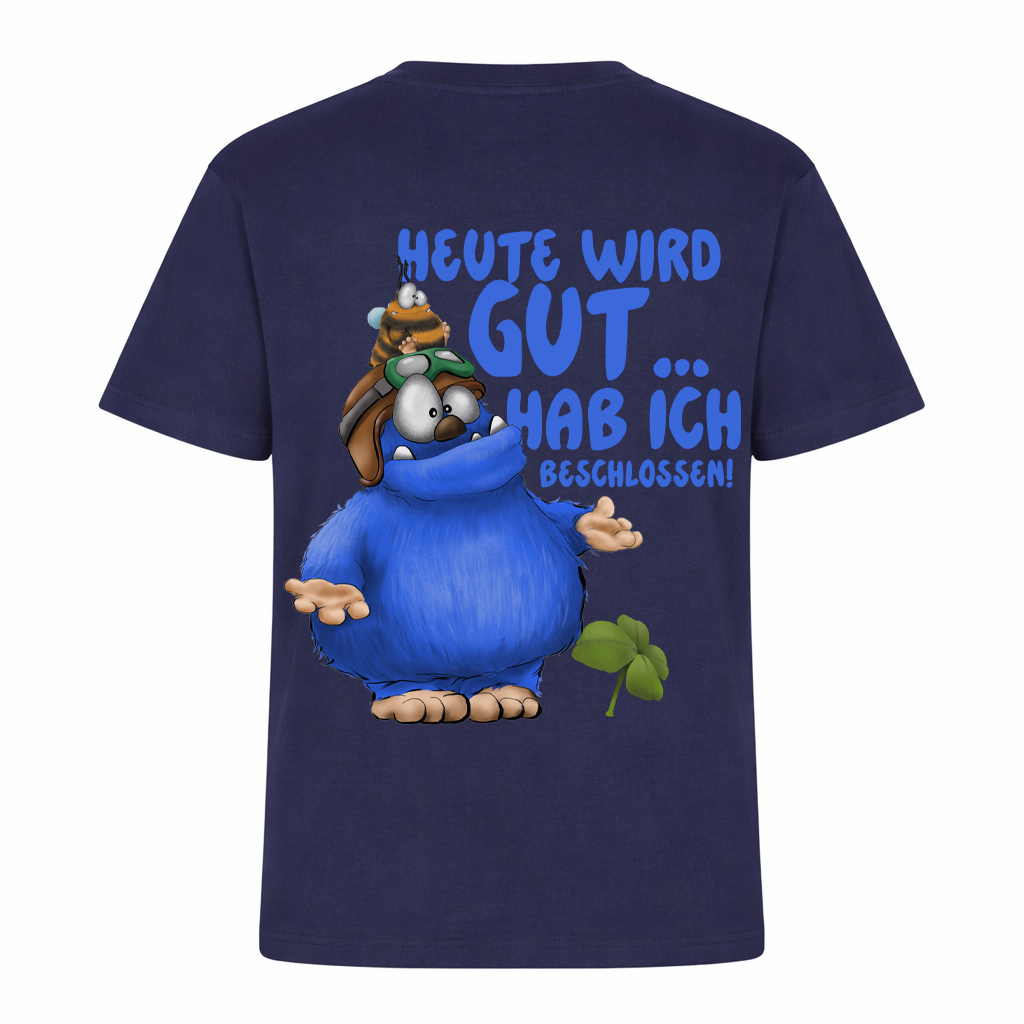 Personalisiertes Monster T-Shirt Navy Blau mit Wunschtext | FINAL SALE