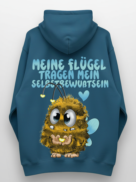 Hoodie „Meine Flügel tragen mein Selbstbewusstsein“