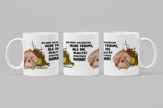 Träumer Monster Tasse – Lustige handgemachte Keramiktasse mit Orca Coating