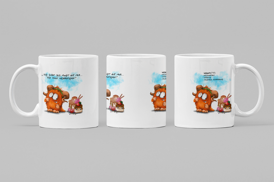Tasse, Kaffeetasse Kruegerhausdesign Sternzeichen Widder Monster