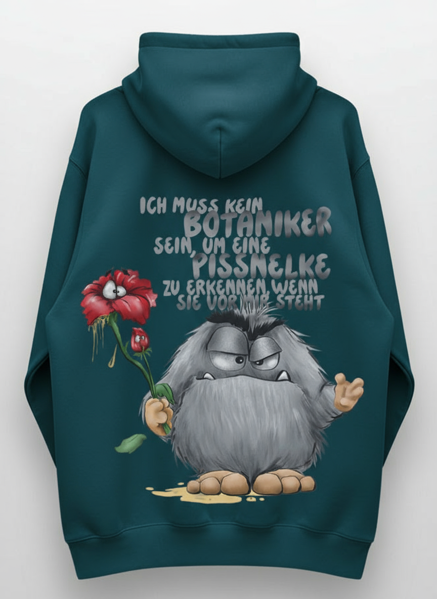 FINAL SALE: Monster Hoodie Petrol – Größe S | Pissnelke