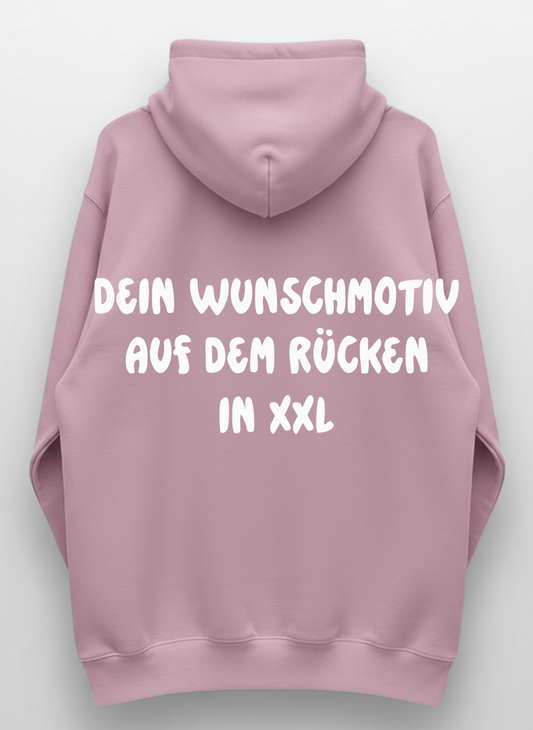 Monster Hoodie Rosa Gr. L | Wunschmotiv | FINAL SALE
