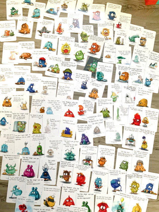 Postkarte Monster Kruegerhausdesign "Tut mir leid, aber ich habe weder..."