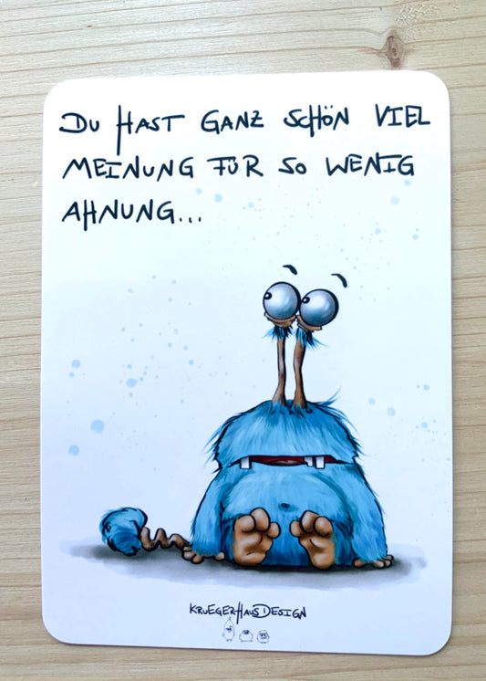 Postkarte Monster Kruegerhausdesign „Du hast ganz schön….“