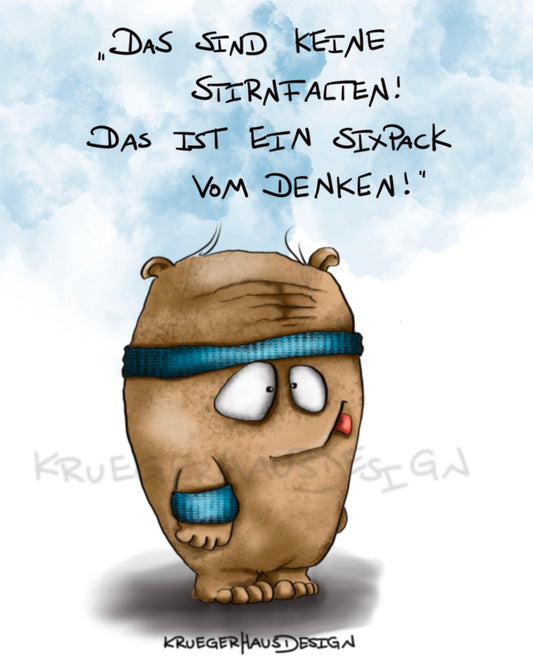 Das sind keine Stirnfalten!