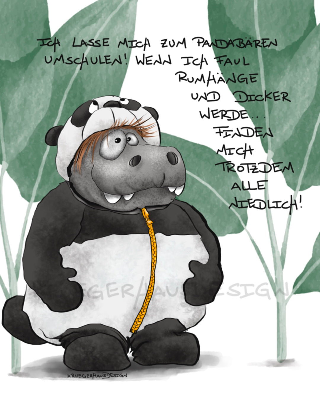 Ich lasse mich zum Pandabären umschulen!