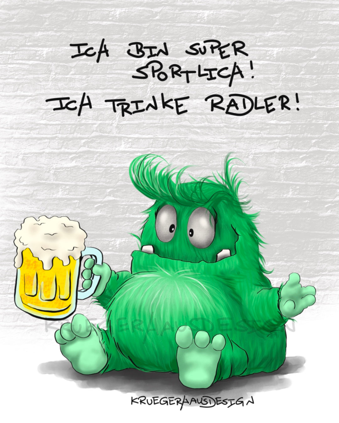 Ich bin super sportlich! Ich trinke Radler!