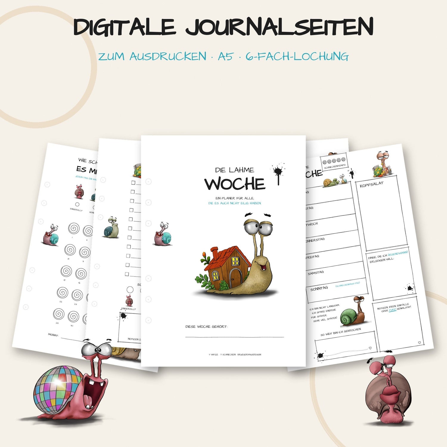 Journalseiten zum Ausdrucken