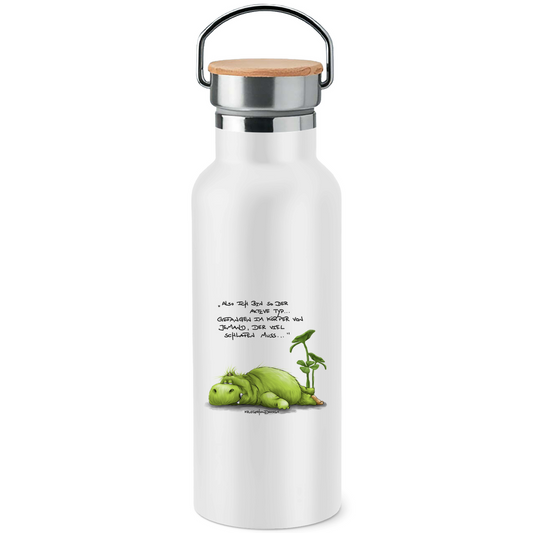 Edelstahl-Trinkflasche mit Bambusdeckel alsoichbinsoderaktivetyp