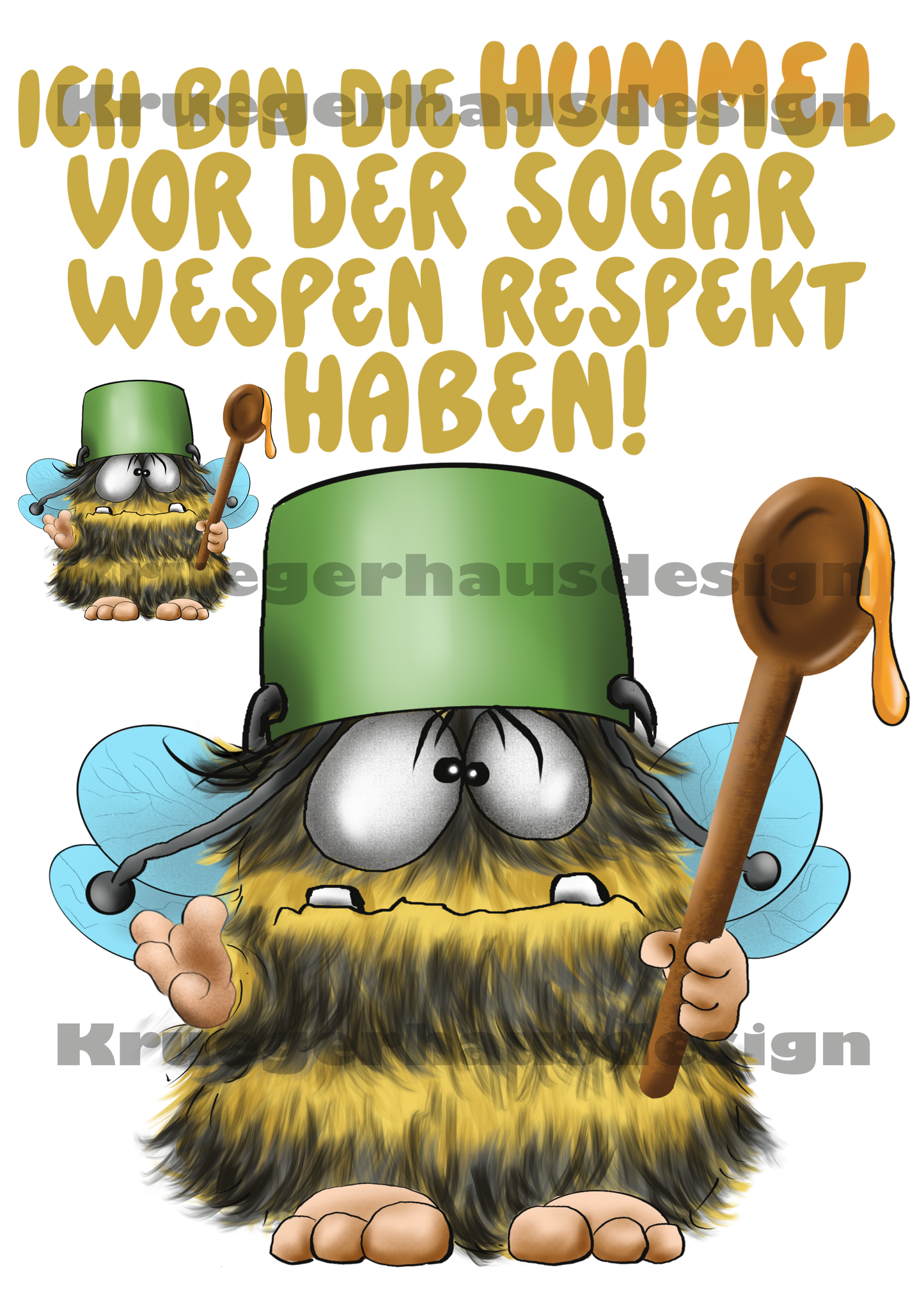 Bügelbild Hummel lustig – DIY T-Shirt Druck DIN A4 – Plotterbild Transferfolie – Geschenk Idee – Limited Edition April