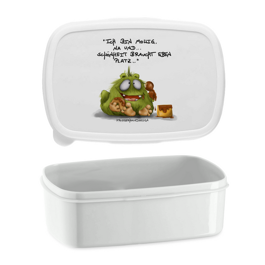 Lunchbox Ich bin mollig, na und... Schönheit braucht eben Platz!