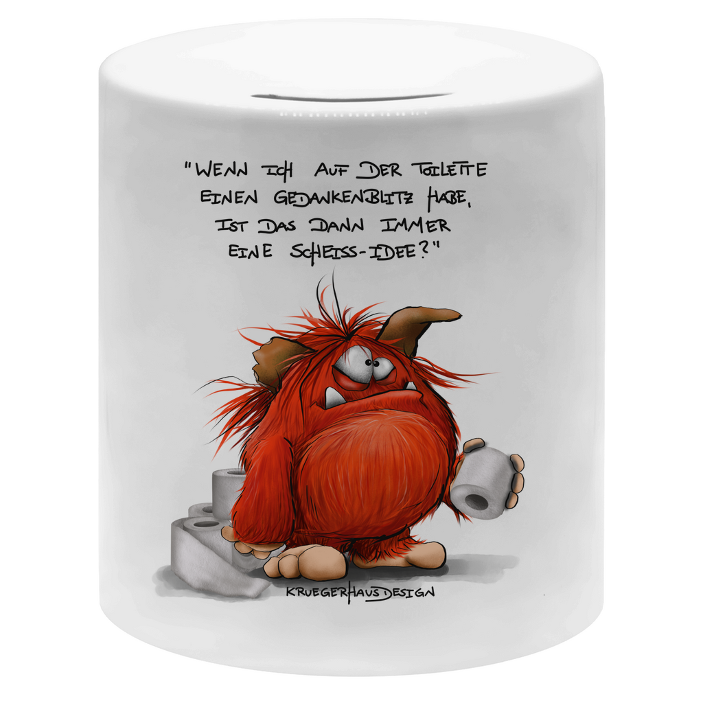 Money box Wenn ich auf der Toilette einen Gedankenbiltz habe...