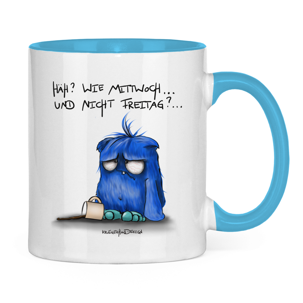 Tasse zweifarbig Häh? Wie Mittwoch... und nicht Freitag?...