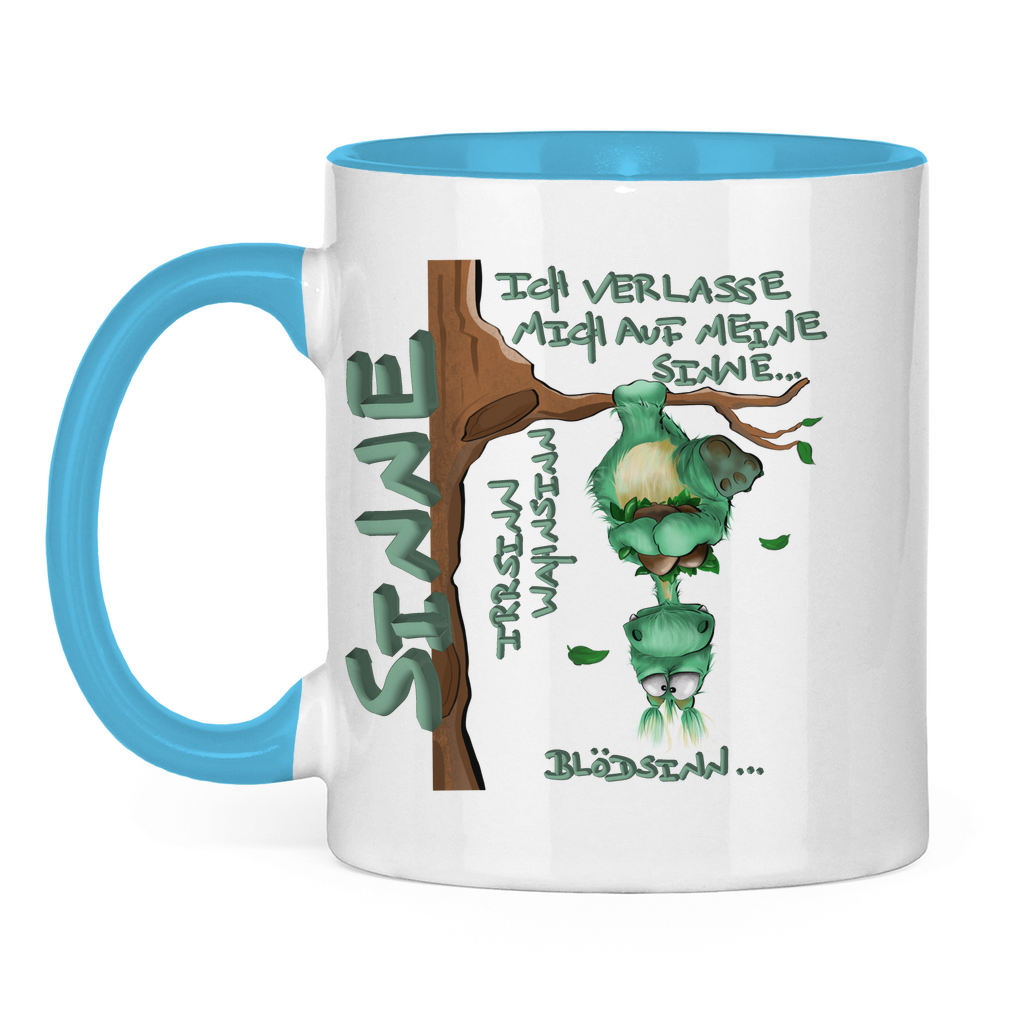 Tasse zweifarbig Sinne