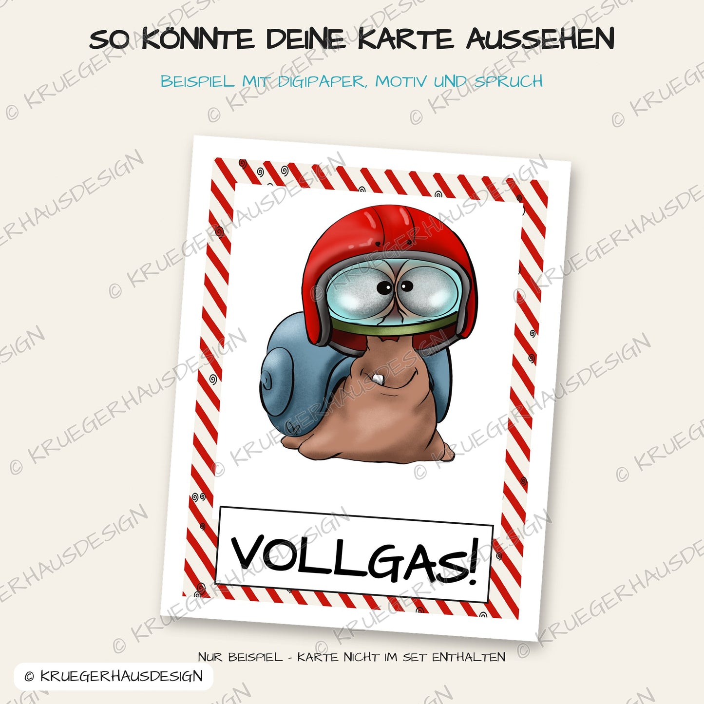 Turbo-Schnecke – DigiStamp zum Ausdrucken & Ausmalen (Privatlizenz)