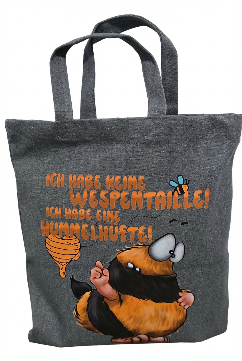 Personalisierbare Stofftasche aus hochwertigem Canvas, nachhaltig und mit Wunschmotiv von Kruegerhausdesign