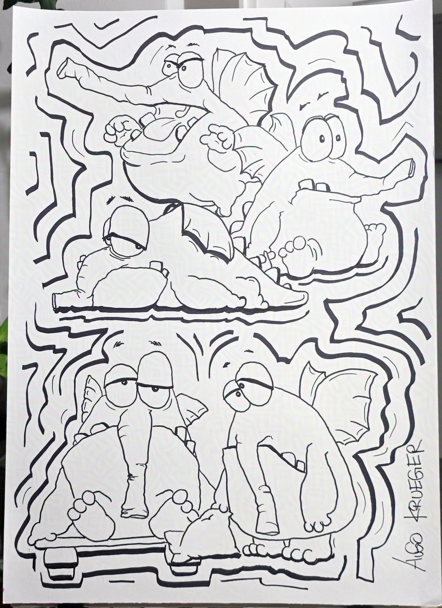 Rüsselbert No. 1 – Original Artwork (1/1) | A2 | Hugo Krueger