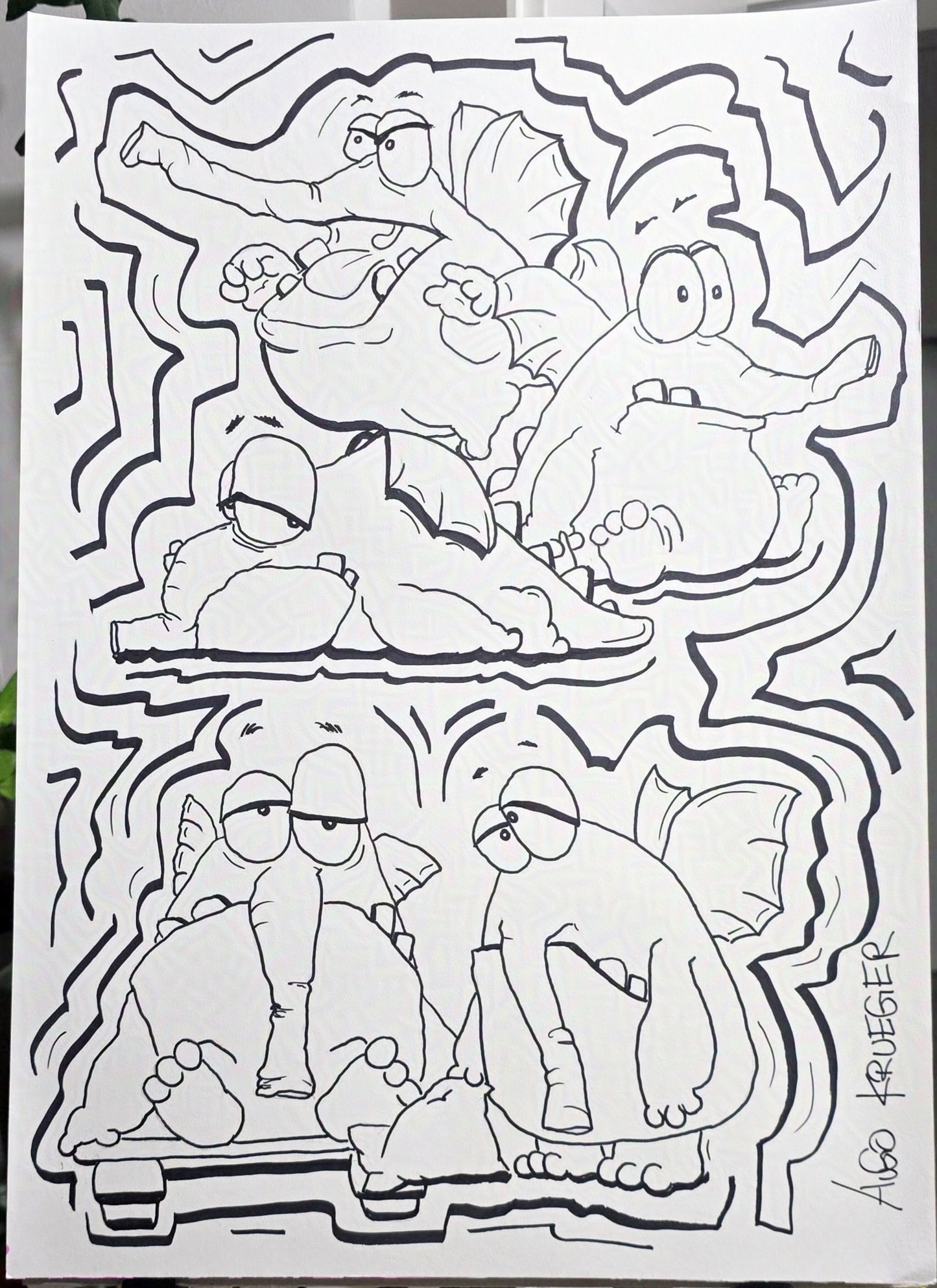 Rüsselbert No. 1 – Original Artwork (1/1) | A2 | Hugo Krueger
